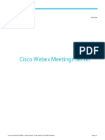 Cisco Webex Meetings Server: Data Sheet
