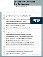 Lockdown Checklist For Businesses PDF