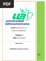 Principio Bus-415 Derecho Empresarial "Semana 5" TEMA: 1, 2, 3, 4 y 5