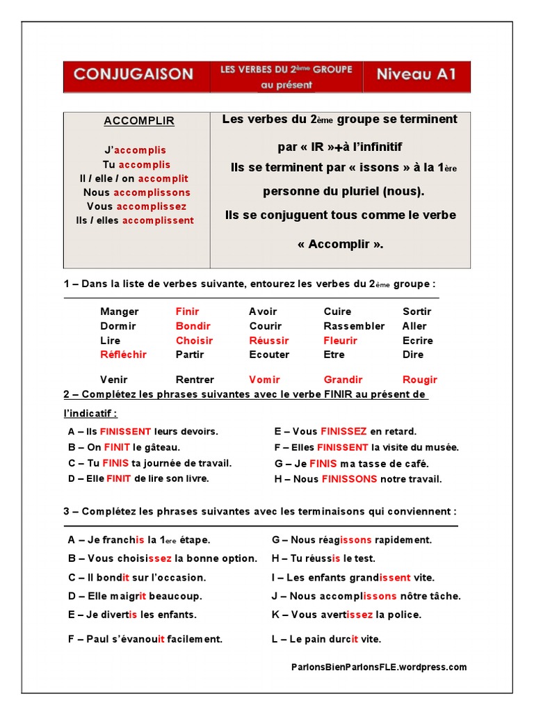Devoir Indicatif Le Devoir | PDF | Verbe | Conjugaison