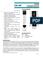 Datasheet Sensor DS18B20