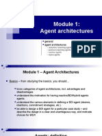 MAS Module 1 Agent Architectures