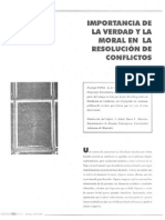 Importancia DE Verdad Y L Moral en L Resolucion de Conflictos