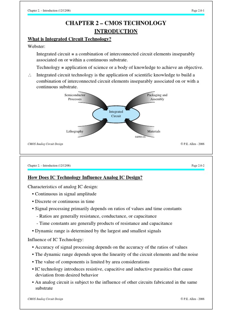 Chap02 (12 18 06) PDF | PDF | Cmos | Mosfet
