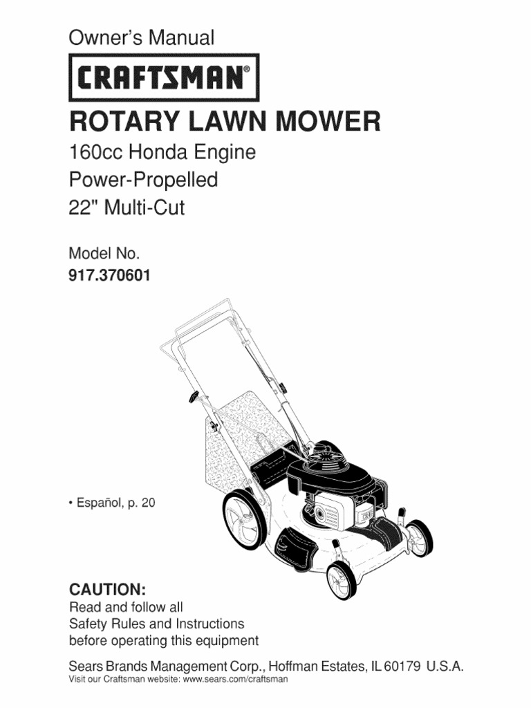 Craftsman Lawn Mower 1304260L, PDF, Lawn Mower