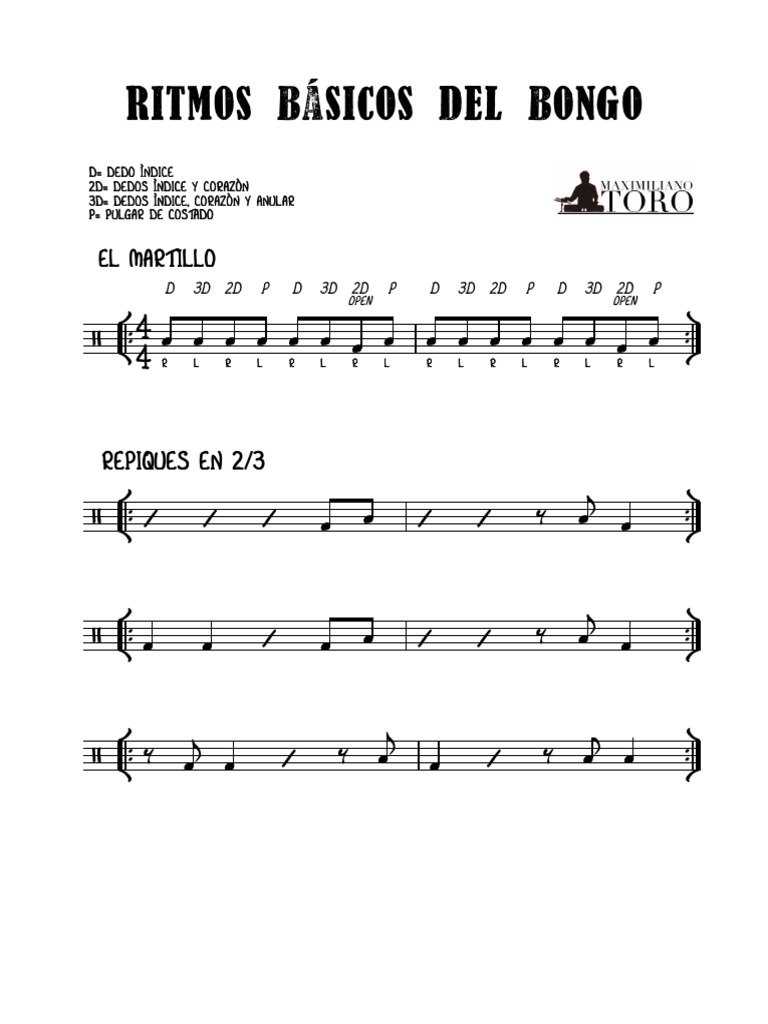 Ritmos Básicos Del Bongo | PDF