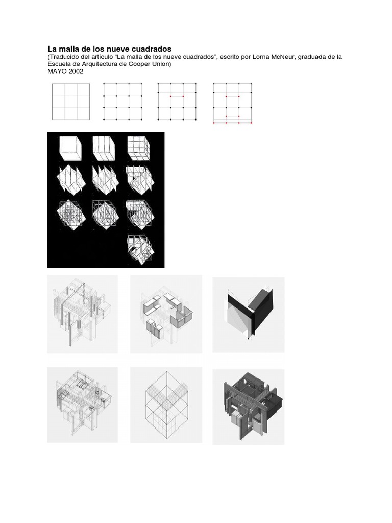 ARQ 9 Cuadrados | PDF | Espacio | Simetría