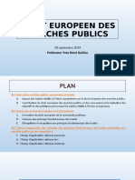 PPT Droit européen des marchés publics Séance du matin