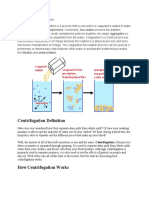 Coagulation and Flocculation Water Treatment Process