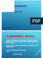 Planeamiento Tactico - Operativo - 2