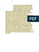 La conciencia moral, la base de la valoración de nuestros actos