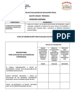 Evaluación de expresión corporal en educación física