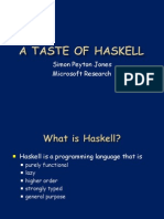 A Taste of Haskell