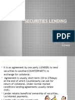 Securities Lending: by Ambika Chaudhry Barsha Agarwal Nayna Agarwal. PGPM08