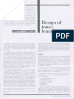 Design of Tower Foundations: $orarnarf