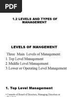 1.2-Levels and Types of Management