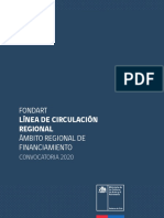 FONDART LÍNEA CIRCULACIÓN REGIONAL 2020