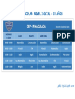 Horario de Clase 3 Añitos Inmaculada v2