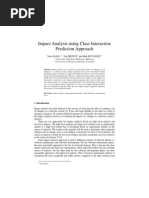 Impact Analysis Using Class Interaction Prediction Approach