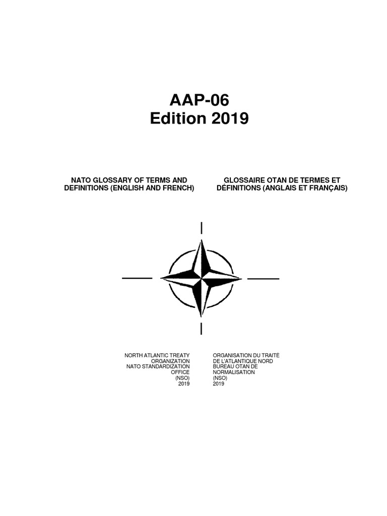 Glossaire OTAN AAP-06 (2019) | PDF | Langues | Science