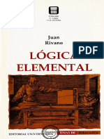 Juan Rivano-Lógica Elemental-Editorial Universitaria PDF