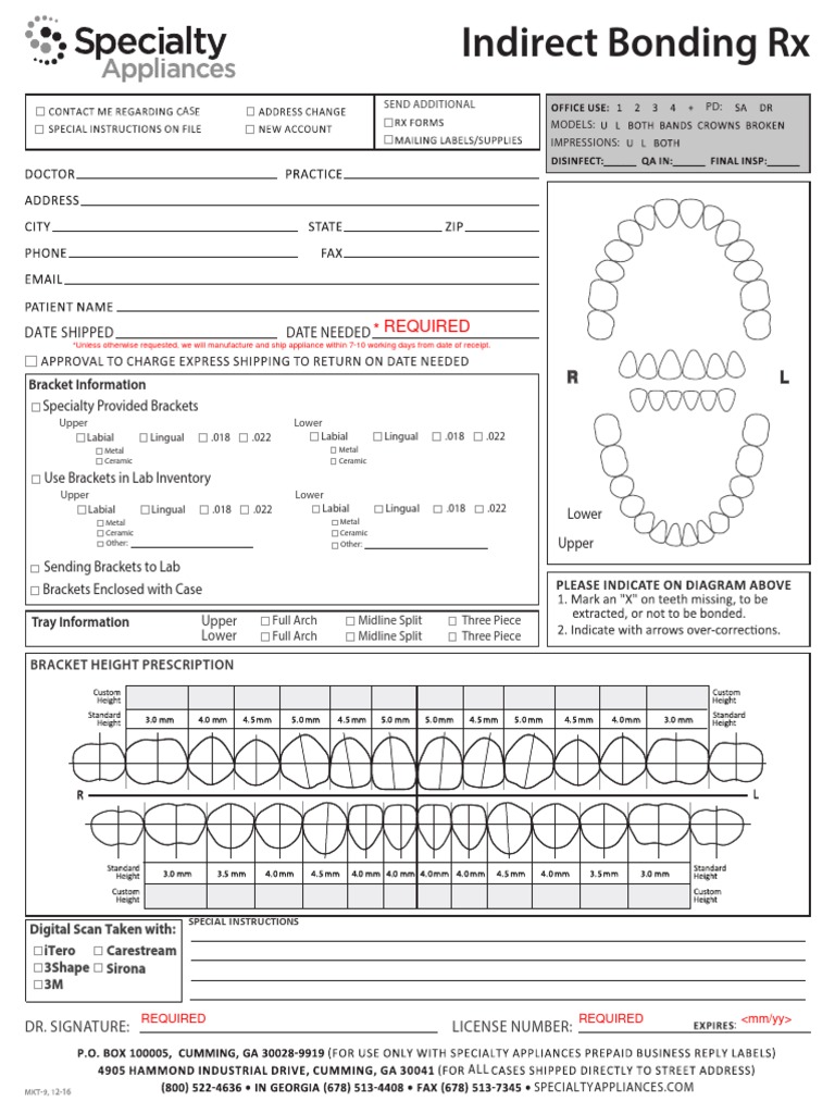 RX Sheet Indirect Bonding PDF | PDF