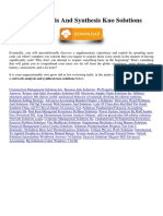 Network Analysis and Synthesis Kuo Solutions