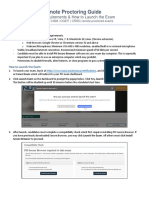 ProProctor User Guide for Remote Exams | PDF | Laptop | Mac Os
