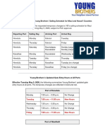 Young Brothers Service Reductions Sailing Schedule