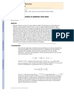 NIH Public Access: A Note On The Derivation of Epidemic Final Sizes