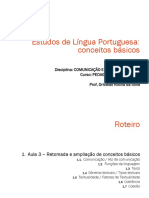 Estudos de Língua Portuguesa conceitos básicos