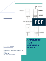 Análisis pVT y Cromatografía de Gas