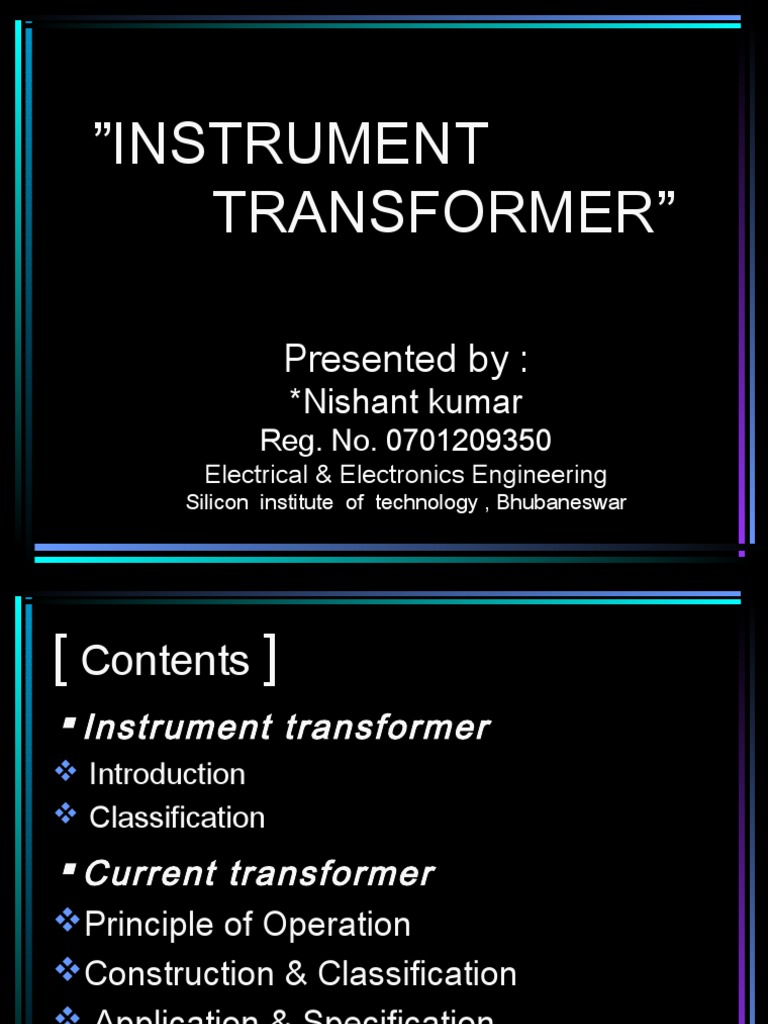 Overview of Instrument Transformers | PDF | Transformer | Capacitor