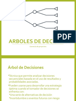 Arbol de Decisiones | PDF | Toma de decisiones | Cognición