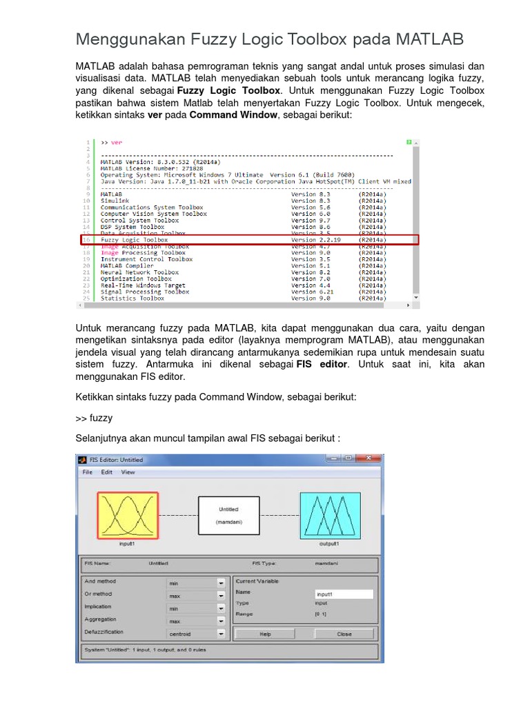 Fuzzy - Logic - Toolbox Sekilas | PDF
