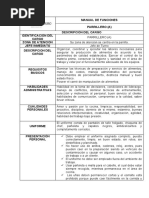 Perfil y funciones del auxiliar de cocina | PDF | Sistema de manejo de ...