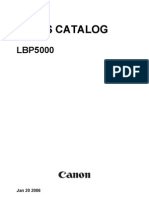 Canon - LBP - 5000 Parts Catalog and Drawings