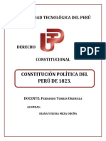 Contitucion de 1823 Del Peru