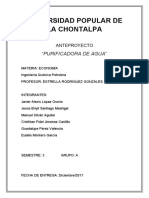 Proyecto de Economía Purificadora de Agua