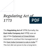 Regulating Act of 1773 - Wikipedia