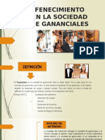 Fenecimiento de la sociedad de gananciales