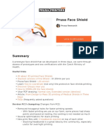 Prusa Face Shield: Useful Links