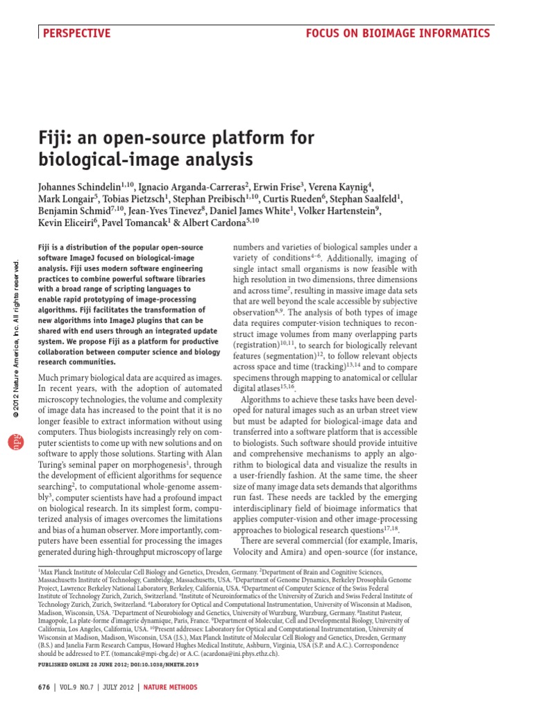 Fiji For Biological Image Analysis | PDF | Scripting Language ...