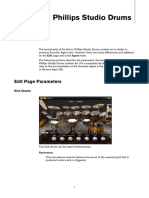 Simon Phillips Studio Drums: Edit Page Parameters