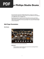 Simon Phillips Studio Drums: Edit Page Parameters