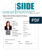 SIIDE (Sistema Integrado de Información de Evaluadores de Riesgo)