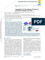 Solar Photocatalytic Degradation of Trace Organic