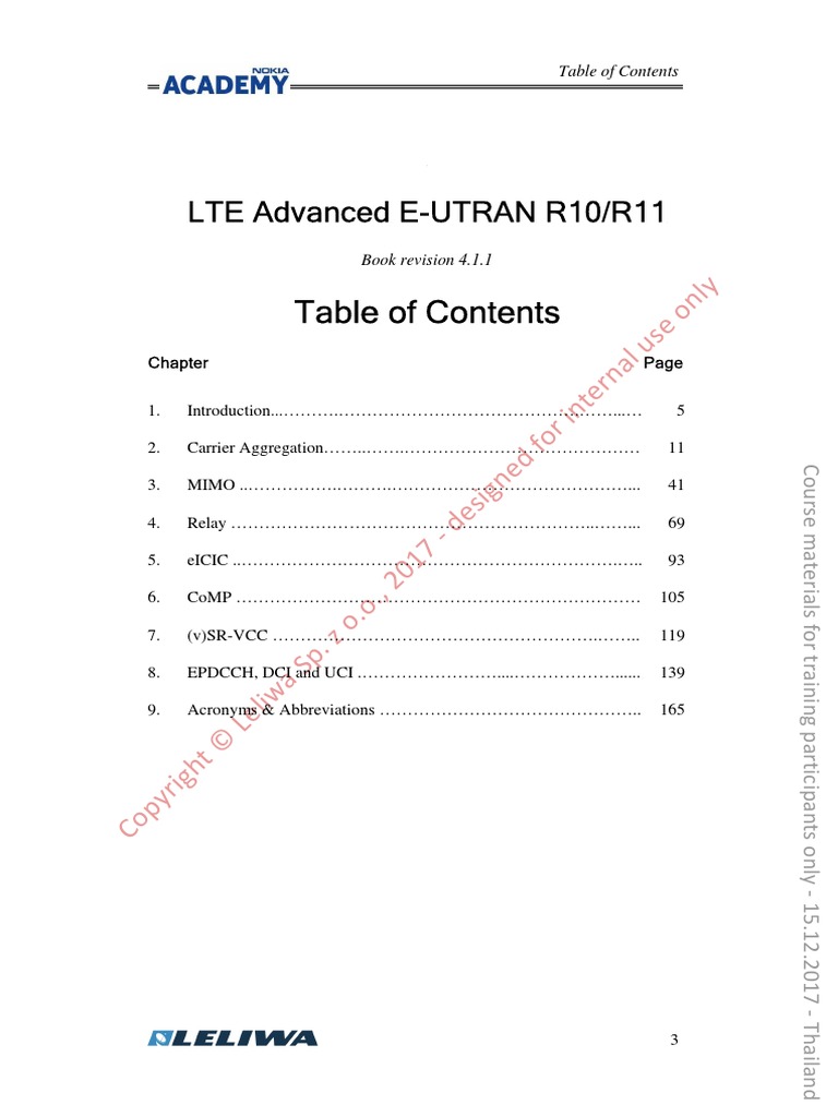 LTE-Advanced 4.1.1 Nokia20171215 | PDF | Lte Advanced | Lte ...