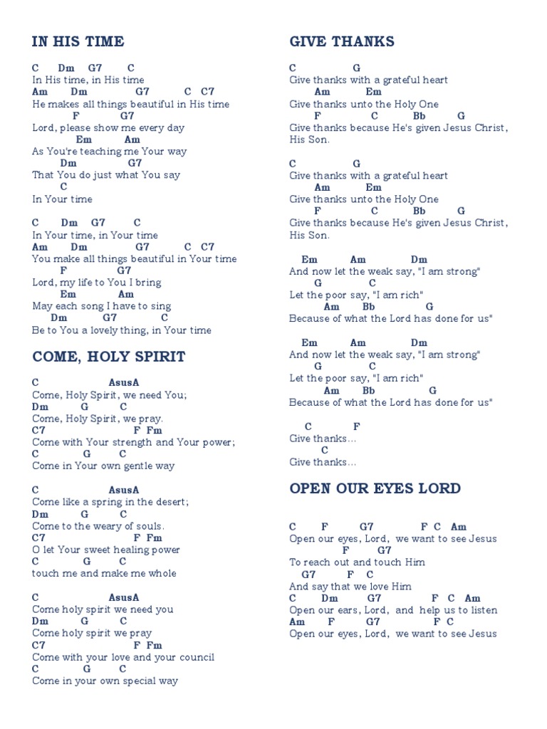 UKULELE Praise Songs PDF Jesus