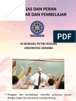 Tugas Dan Peran Pengajar Dan Pembelajar